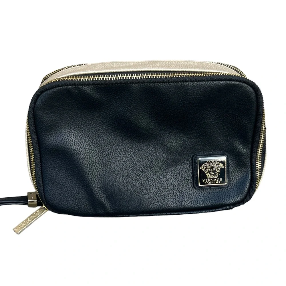 Versace Perfume Cosmetic Bag/Wristlet Travel Storage Toiletries Brand New